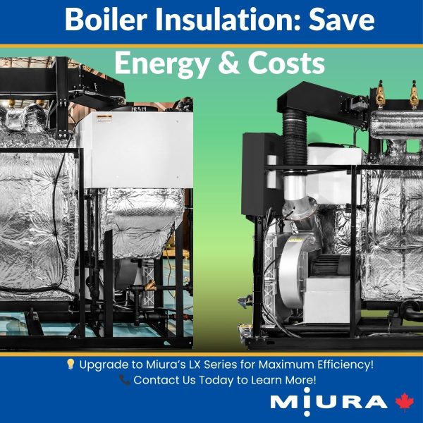 Insulated Miura boiler save energy save cost